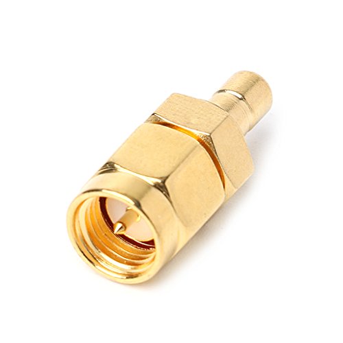 NYCEMAKEUP 50 Ω SMA Stecker Auf SMB Stecker Auto Digitalradio Antennenstecker Adapter Bananenkabel Stecker Schraube Lötzinn Lautsprecher Eimer Adapter Buchse Kabel Pigtail Kabel Schottplatte Kappe von NYCEMAKEUP