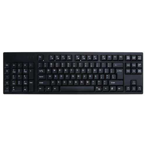 NYCEMAKEUP Praktische Linkshänder-Tastatur, 109 Tasten, ideal für Arbeit und Büro, Plug-and-Use-Tastaturen, kompakte Größe für PC und Laptop, kompakte Größe von NYCEMAKEUP
