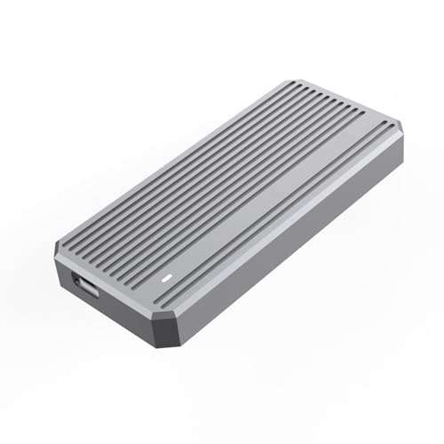 NYCEMAKEUP USB 4.0 M.2 NVMe SSD-Gehäuse für 40 Gbit/s PCIe3.0 SSD-Gehäuse aus Aluminiumlegierung, Thunderboltkompatibel 3 4, unterstützt 2230-80 SSDs, tragbares Gehäuse von NYCEMAKEUP