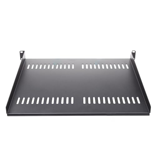 Universelles freischwingendes Regal für 48,3 cm (19 Zoll) Netzwerkgeräte-Rack und Schrank, robuster Stahl für Gewicht 22 kg, Datengeräte-Rack von NYCEMAKEUP