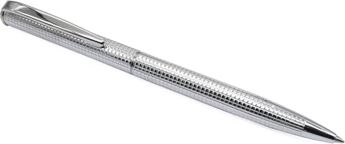 NYLOE - Kugelschreiber - Personalisiert - Sterlingsilber mit Antioxidationsbeschichtung - Graviertes Schachbrettmuster - Nachfüllbar mit Mine - Handgefertigt - Made in Italy NYLOE - Kugelschreiber - Personalisiert - Sterlingsilber mit Antioxidationsbeschichtung - Graviertes Schachbrettmuster - Nachfüllbar mit Mine - Handgefertigt - Made in Italy von NYLOE Writing Instruments