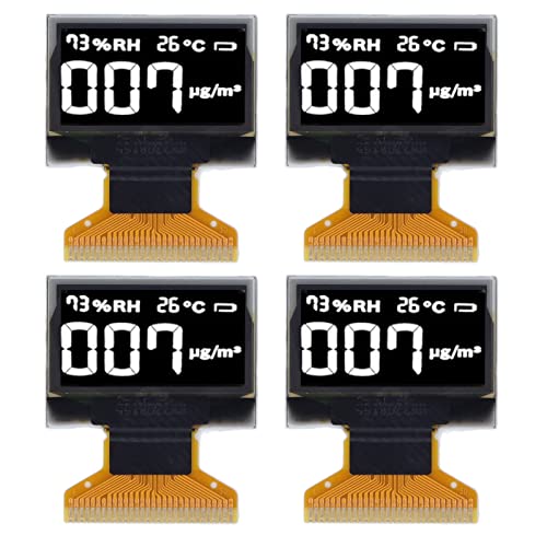0,96 Zoll organisches Licht emittieren Dioden LCD -Anzeige Dünn flexibler klares Anzeigenbildschirm für Handarbeit Elektronische Komponenten (Weiße Anzeige) von NYSUZHOUJI