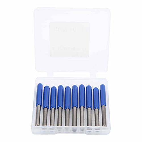 10pcs 3.175 mm Router Bit Wolfram-Stahlfräsenschneider für Holzschnitzgraven hochwertiger einfacher Schleifmaschine (30 * 0,3) von NYSUZHOUJI