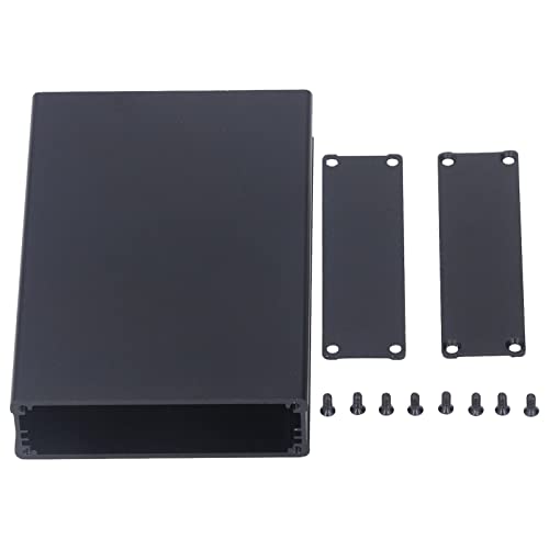 Aluminiumlegierungsgehäuseverstärker -Verstärker -Schaltkartonkoffer -Decoder für industrielle Geräte sandgestrahlter anlokierter Schwarz 22 x 74 x 110 mm von NYSUZHOUJI