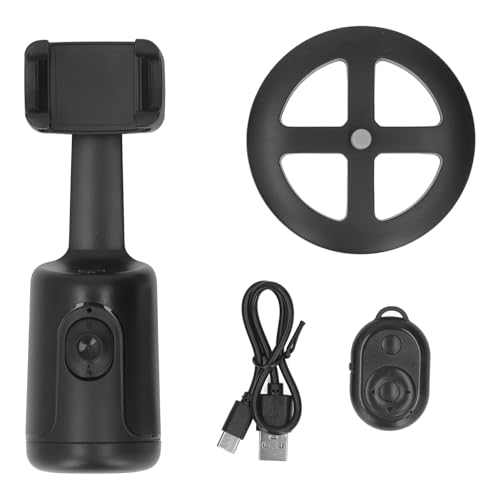 Auto -Face -Tracking -Telefonhalter 360 -Grad -Rotation ABS -Telefonmontage mit Bluetooth -Fernbedienung für Vlogging Selfie Live -Streaming von NYSUZHOUJI