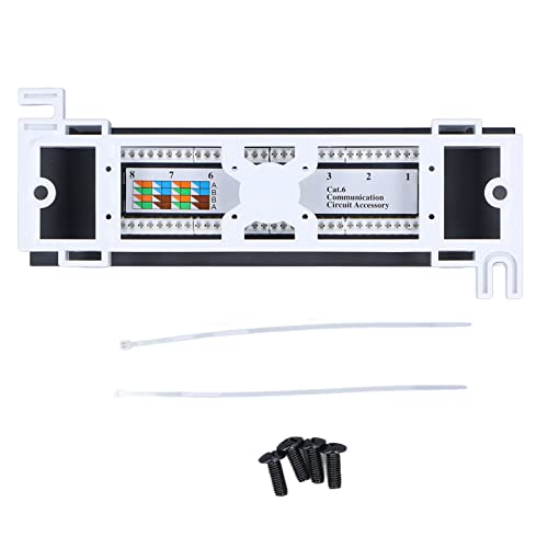 Cat6 Network Cable Patch Panel 8 Ports für ordentliche Organisation Rackmount Zubehör von NYSUZHOUJI