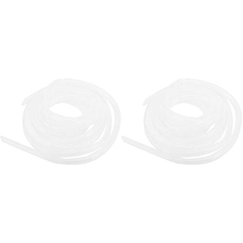 Drahts chutz Spiral PP Kabel hülle 2 Pack Kabels chutz zubehör (Weißer Durchmesser 14 mm) von NYSUZHOUJI