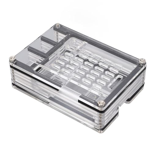 Einzelplatine Computer Acryl -Fall Schutzhalter Clear Transparent 9 Layer für PI 5 Mikrocomputer Der aktive Kühler Einzelplatine Computer Acryl -Fall Schutzhalter Clear Transparent 9 Layer für PI 5 Mikrocomputer Der aktive Kühler von NYSUZHOUJI