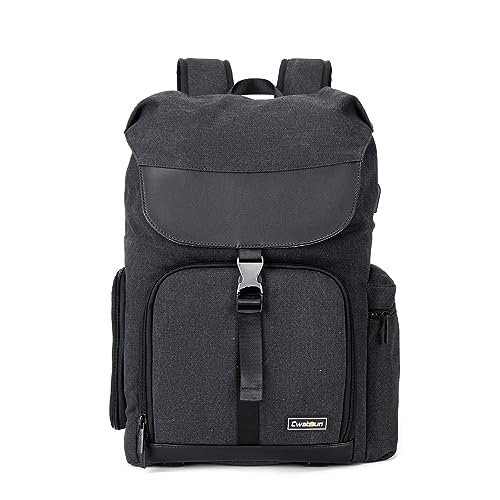 Kamera -Rucksack großer Kapazität Wasser verhindern atmungsaktive Designdetails für Reise -Wanderfotografen Schwarzer Polyester Nylon 1 DSLR -Kamera von NYSUZHOUJI