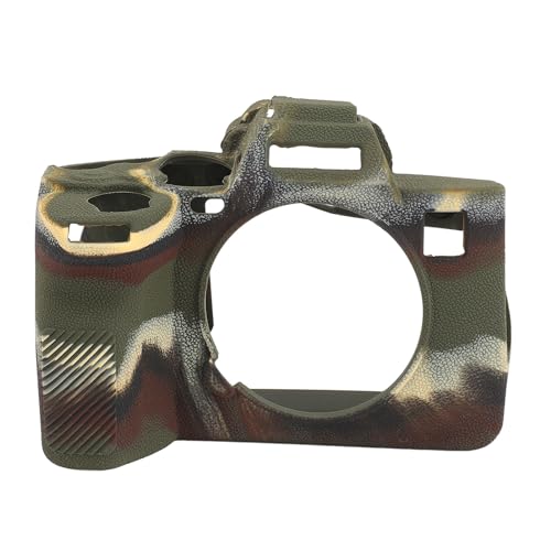 Kamera Silikonhülle weiche schocksichere Schutzabdeckung für A7R5 Kamera Körperhaut (Camouflage Green) von NYSUZHOUJI