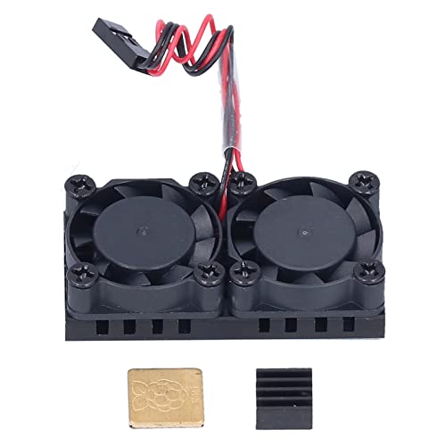 NYSUZHOUJI Kühlventilatoren Kühler Kühlkühler für CPU, hohe Geschwindigkeitsnahrung Dual -Lüfter für 3b 3b+ 4 4b von NYSUZHOUJI