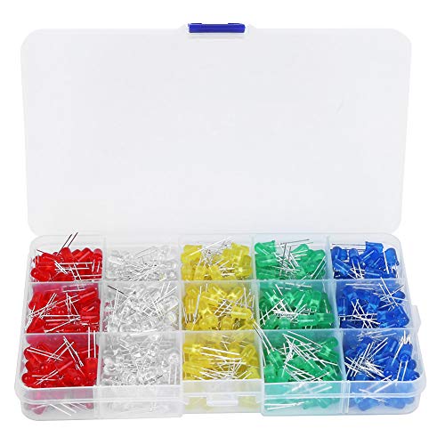 LED Light Dioden Set Anti -Kunststoff 5 mm blau grün gelb weiß Rot für elektronische Komponenten LED Light Dioden Set Anti -Kunststoff 5 mm blau grün gelb weiß Rot für elektronische Komponenten von NYSUZHOUJI