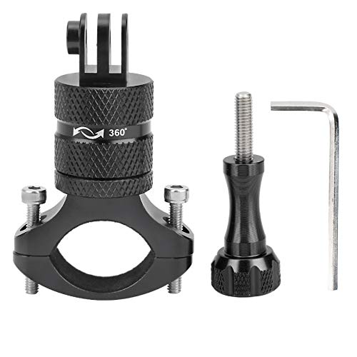 NYSUZHOUJI Actionkamera Aluminiumlegierung 360 -Grad -Rotation Ballkopf -Motocycle -Universalständer (Schwarz) von NYSUZHOUJI