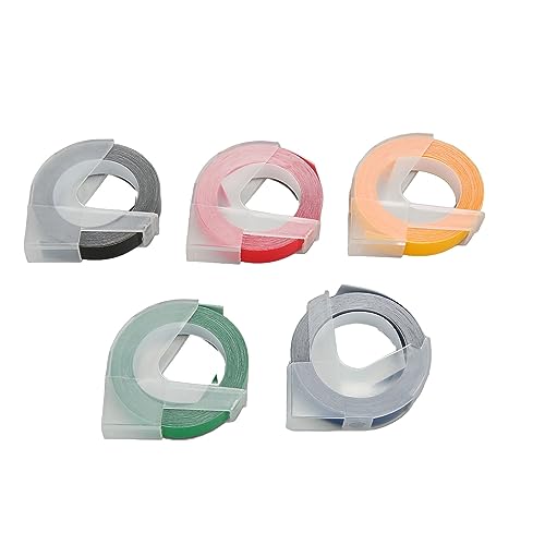NYSUZHOUJI Etikettendrucker-Klebeband, 9,8 Fuß lang, Wasser- und ölbeständig, für Etikettendrucker, PVC (Typ 1 (5 mm 6 mm 8 mm 10 mm 12 mm)) von NYSUZHOUJI