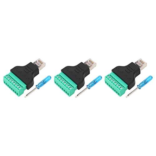 NYSUZHOUJI RJ45 Schraubadapter -Unternehmensverbindung für Netzwerkverbindung Digital DVR 3 Teile von NYSUZHOUJI