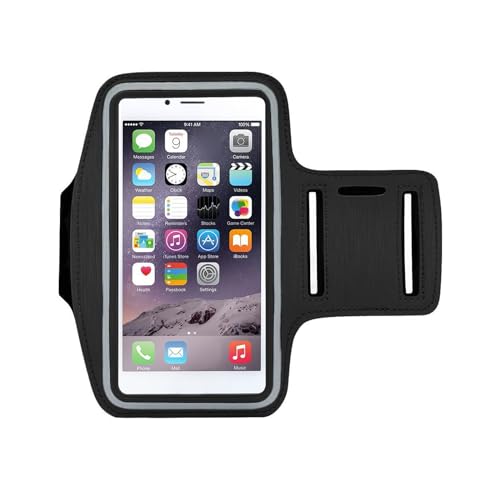 NYSUZHOUJI Sport Arm Handytasche Reflektierendes Material Nachtlauf Fitness für den Outdoor (Schwarz) von NYSUZHOUJI