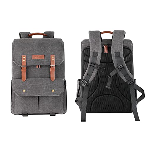 Rucksack mit großer Kapazitätskapazität für Frauen mit Regenabdeckung und ergonomischem Design dunkelgrau Rucksack mit großer Kapazitätskapazität für Frauen mit Regenabdeckung und ergonomischem Design dunkelgrau von NYSUZHOUJI