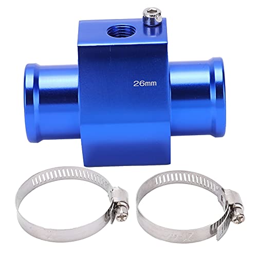 Wassertemperaturgelenk -Rohr -Metall -Sensor -Schlauchadapter mit Klemmen 26 mm blau für von NYSUZHOUJI