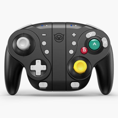 NYXI Wizard Wiederaufladbarer Gamecube Controller für Switch, kabelloser Gamecube Controller mit Halleffekt-Joystick, programmierbar, mechanischem Auslöser, 6-Achsen-Gyro, Turbo und Vibration NYXI Wizard Wiederaufladbarer Gamecube Controller für Switch, kabelloser Gamecube Controller mit Halleffekt-Joystick, programmierbar, mechanischem Auslöser, 6-Achsen-Gyro, Turbo und Vibration von NYXI