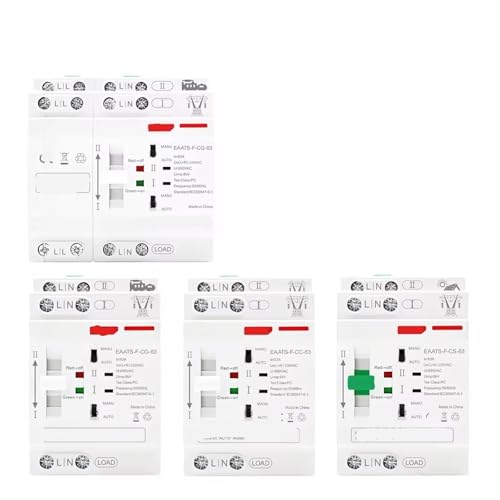 Automatischer Übertragungsschalter mit doppelter Stromversorgung für DIN-Schiene 2P 4P 63A AC 220V AC 110V ATS PV, unterbrechungsfreie Stromversorgung, 1 Stück (City Grid-Generator, 4P AC 110 V) von NZNGUSHA