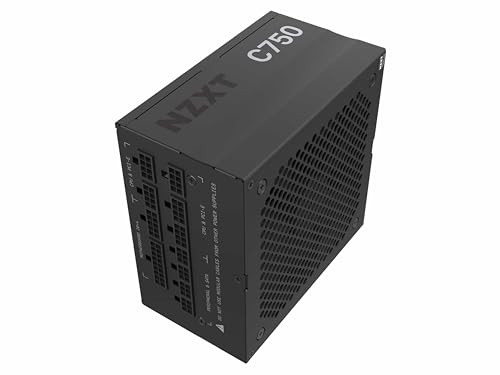 NZXT C750 Gold - PA-7G1BB-EU - 750 Watt Netzteil - 80 Plus Gold Zertifiziert - DC-DC Technologie - Full Modular Design - Ummantelte Kabel - ATX Gaming Netzteil von NZXT