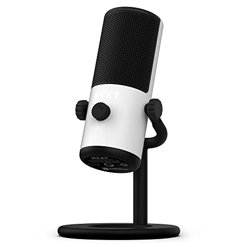 NZXT Capsule Mini USB-Mikrofon - AP-WMMIC-W1 - Hohe Auflösung – Nierenförmige Richtcharakteristik – Ideal für Streaming, Content Creation und Podcasting – Integrierter Pop-Filter – Weiß von NZXT
