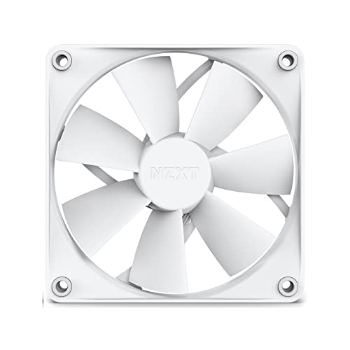 NZXT F120P Static Pressure Fans - RF-P12SF-W1 - Konstanter Druck – Leistungsstarke Kühlung – Lange Lebensdauer – 120-mm-Lüfter Einzelpackung – Weiß von NZXT