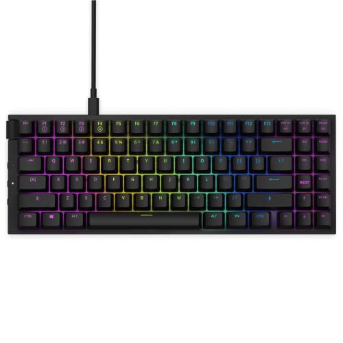 NZXT Function Mini TKL 2022 Mechanische PC Gaming Tastatur - beleuchtet - lineare RGB Schalter - MX kompatible Schalter - Hot Swap - Aluminium Cover- Mechanical Gaming Keyboard | DE (QWERTZ) Schwarz von NZXT