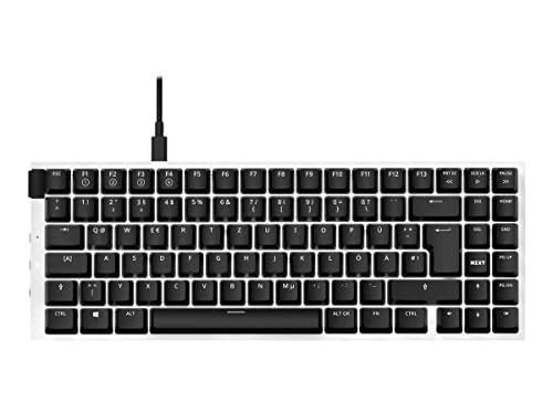 NZXT Function Mini TKL 2022 Mechanische PC Gaming Tastatur - beleuchtet - lineare RGB Schalter - MX kompatible Schalter - Hot Swap - Aluminium Cover - Mechanical Gaming Keyboard | DE (QWERTZ) Weiß von NZXT