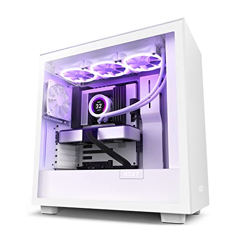 NZXT H7 ATX Mid Tower Chassis. White von NZXT