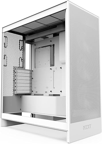 NZXT H7 Flow RGB | Mid-Tower-ATX-Airflow-Gehäuse mit RGB-Lüftern | Unterstützt Lüfter im Boden zur direkten GPU-Kühlung | 360 mm RGB-Single-Frame-Lüfter | Weiß NZXT H7 Flow RGB | Mid-Tower-ATX-Airflow-Gehäuse mit RGB-Lüftern | Unterstützt Lüfter im Boden zur direkten GPU-Kühlung | 360 mm RGB-Single-Frame-Lüfter | Weiß von NZXT