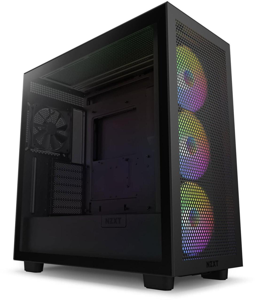 NZXT H7 Flow RGB Midi-Tower-Gehäuse, Schwarz von NZXT