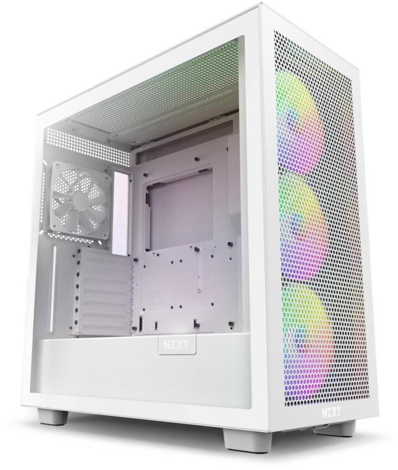 NZXT H7 Flow RGB Midi-Tower-Gehäuse, Weiß von NZXT