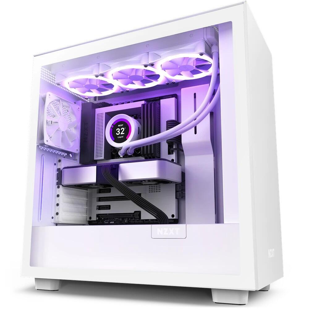 NZXT H7 Midi-Tower-Gehäuse Weiß von NZXT