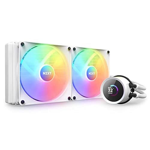 NZXT Kraken 280 RGB - RL-KR280-W1-280mm AIO CPU Wasserkühlung - 1,54" LCD Display 240x240-2x140mm RGB Core Fans - EIN Breakoutkabel zur einfachen Installation - anpassbar CAM - Weiß NZXT Kraken 280 RGB - RL-KR280-W1-280mm AIO CPU Wasserkühlung - 1,54" LCD Display 240x240-2x140mm RGB Core Fans - EIN Breakoutkabel zur einfachen Installation - anpassbar CAM - Weiß von NZXT