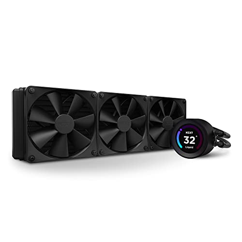 NZXT Kraken Elite 360 - RL-KN36E-B1-360mm AIO CPU Wasserkühlung - 2,36" LCD Display 640x640-2x120mm PWM Fans - EIN Breakoutkabel zur einfachen Installation - Schwarz von NZXT