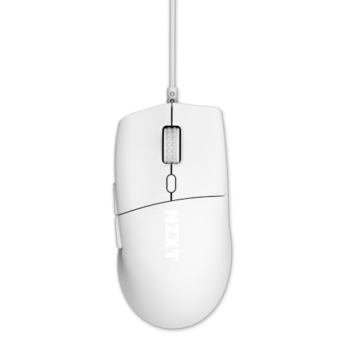 NZXT Lift 2 Ergo | Leichte ergonomische kabelgebundene Gaming-Maus | Leichte 61-g-Konstruktion | 8K-Abfragerate | Optische Switches | Optischer 26K-DPI-Sensor | Füße aus 100% PTFE | Weiß NZXT Lift 2 Ergo | Leichte ergonomische kabelgebundene Gaming-Maus | Leichte 61-g-Konstruktion | 8K-Abfragerate | Optische Switches | Optischer 26K-DPI-Sensor | Füße aus 100% PTFE | Weiß von NZXT
