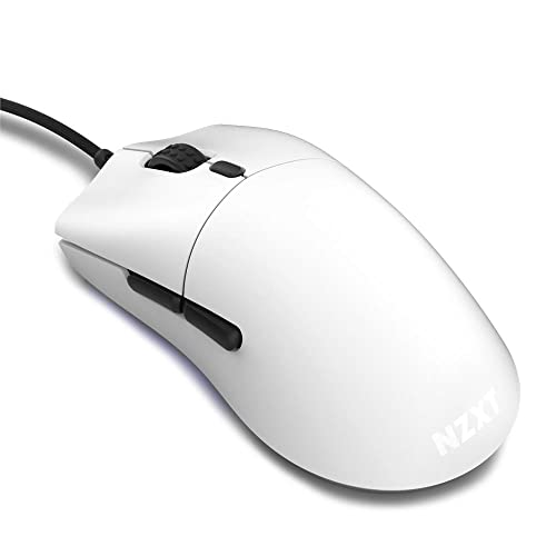 NZXT Lift - MS-1WRAX-WM - PC-Gaming-Maus - Leichte, beidhändige Maus - High-End PixArt 3389 Optischer Sensor - 16k-Auflösung - RGB-Beleuchtung - Kabel mit geringem Widerstand - Weiß NZXT Lift - MS-1WRAX-WM - PC-Gaming-Maus - Leichte, beidhändige Maus - High-End PixArt 3389 Optischer Sensor - 16k-Auflösung - RGB-Beleuchtung - Kabel mit geringem Widerstand - Weiß von NZXT
