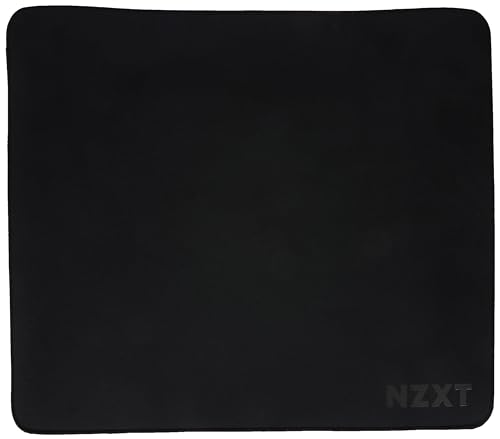 NZXT Mouse Pad MMP400 - MM-SMSSP-BL - 410MM X 350MM - Stain Resistant Coating - Low-Friction Surface - Soft and Smooth Surface - Non-Slip Rubber Base - Schwarz von NZXT