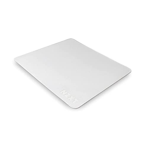 NZXT Mouse Pad MMP400 - MM-SMSSP-WW - 410MM X 350MM - Schmutzabweisende Beschichtung - Reibungsarme Oberfläche - Weiche und Glatte Oberfläche - rutschfeste Gummibasis - Weiß, Small von NZXT