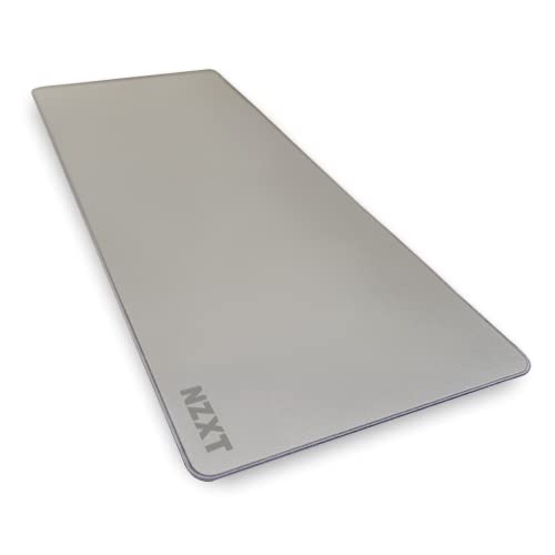 NZXT Mouse Pad MXL900 - MM-XXLSP-GR - 900MM X 350MM - Schmutzabweisende Beschichtung - Reibungsarme Oberfläche - Weiche und Glatte Oberfläche - rutschfeste Gummibasis - Grau, Large von NZXT