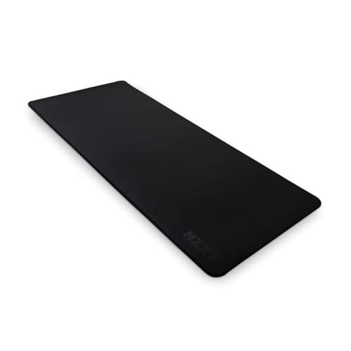NZXT Mouse Pad MXP700 - MM-MXLSP-BL - 720MM X 300MM - Stain Resistant Coating - Low-Friction Surface - Soft and Smooth Surface - Non-Slip Rubber Base - Schwarz, Medium von NZXT