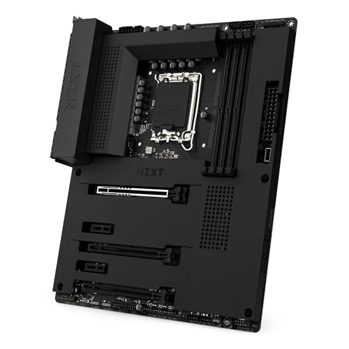NZXT N7 Z790 Motherboard – N7-Z79XT-B1 – Intel Z790 Chipsatz (unterstützt CPUs der 12. und 13. Generation), ATX-Gaming-Motherboard, integrierter I/O-Shield, WLAN-6E-Konnektivität, Bluetooth, Schwarz von NZXT