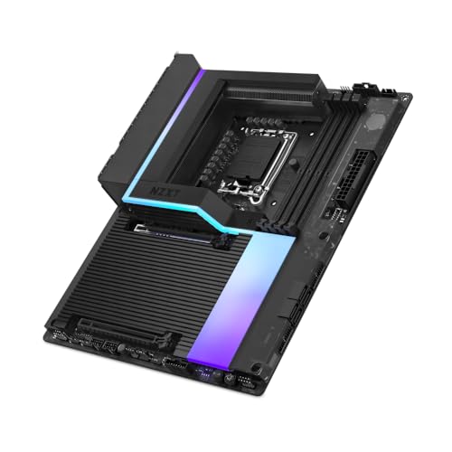 NZXT N9 Z890 - Intel Z890 LGA 1851 ATX Gaming-Mainboard für Core Ultra (Serie 2) - 20+1+1, DDR5, 5X M.2, PCIe 5.0, Wi-Fi 7, 5GbE, Thunderbolt 4 - RGB, Vollmetallabdeckung - Schwarz von NZXT