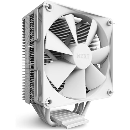 NZXT T120 Air Cooler - RC-TN120-W1 - CPU Luftkühler - 120mm PWM Lüfter - Direktkontakt Technologie- 4 Kupfer-Heatpipes - Optional 2 Lüfter möglich - passend für Intel und AMD Sockel - Weiß NZXT T120 Air Cooler - RC-TN120-W1 - CPU Luftkühler - 120mm PWM Lüfter - Direktkontakt Technologie- 4 Kupfer-Heatpipes - Optional 2 Lüfter möglich - passend für Intel und AMD Sockel - Weiß von NZXT