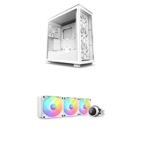 Nzxt Bundle of H7 Elite RGB White Kraken 360 RGB – 360-mm-AIO-CPU-Wasserkühler von NZXT