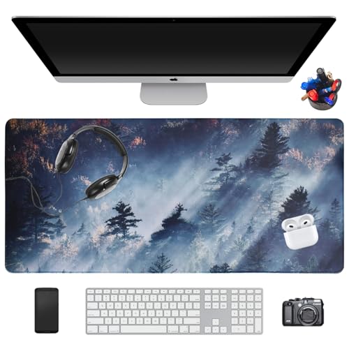 Gaming Mauspad 900 x 400 mm, Schreibtisch Protector, Multifunktionales Office Mousepad, Schreibtischunterlage, Gaming Tastatur Matte, rutschfeste Gummibasis, für Gaming, Büro, Zuhause Gaming Mauspad 900 x 400 mm, Schreibtisch Protector, Multifunktionales Office Mousepad, Schreibtischunterlage, Gaming Tastatur Matte, rutschfeste Gummibasis, für Gaming, Büro, Zuhause von Naapesi