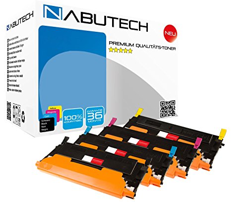 4 FABRIKNEUER NABUTECH TONER ersetzt P4092C für Samsung CLP-310 CLP-310N CLP-315 CLP-315W CLX-3170 CLX-3175 CLX-3170FN CLX-3175FW CLX-3175N CLT-P4092C CLT-K4092S CLT-C4092S CLT-M4092S CLT-Y4092S Rainbowkit von Nabutech