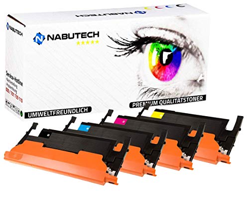 4 Nabutech Toner | 50% höhere Leistung| kompatibel zu Samsung CLT-P404C P404C für Samsung Xpress C430 C430W C480 C480FN C480FW C480W von Nabutech