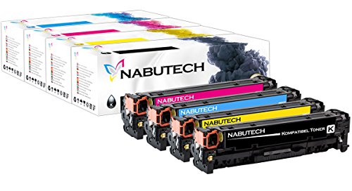 4 Nabutech Toner als Ersatz für HP CF410X CF411X CF412X CF413X kompatibel mit HP Color Laserjet Pro M452nw, M452dn Toner, Pro MFP M377dw, M477fnw Toner, MFP M477fdn von Nabutech